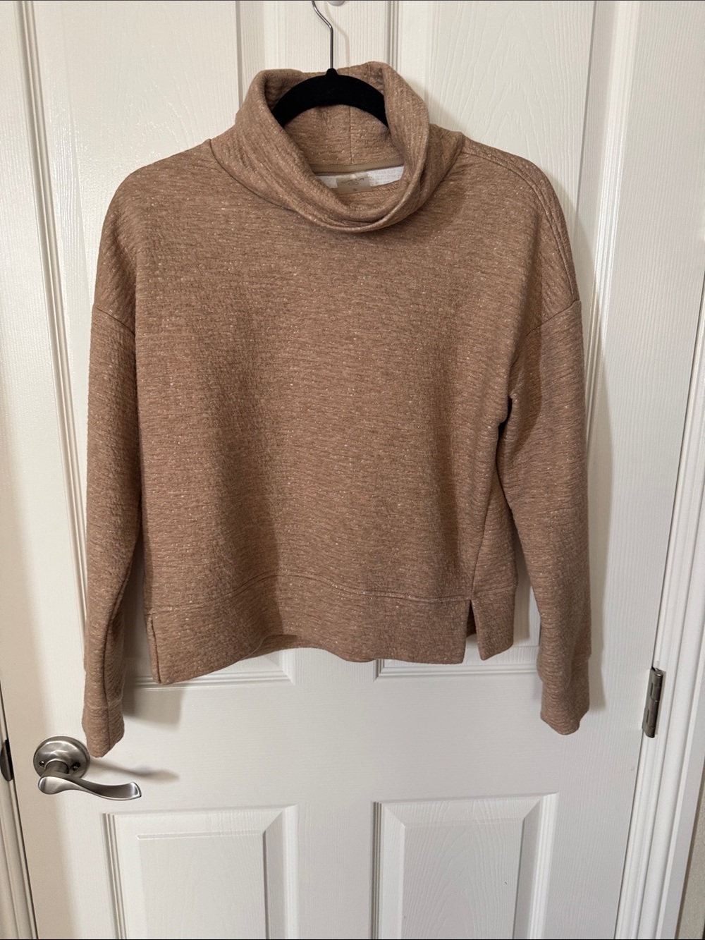 CALIA by Carrie Underwood Camel Cowl Neck Sweater